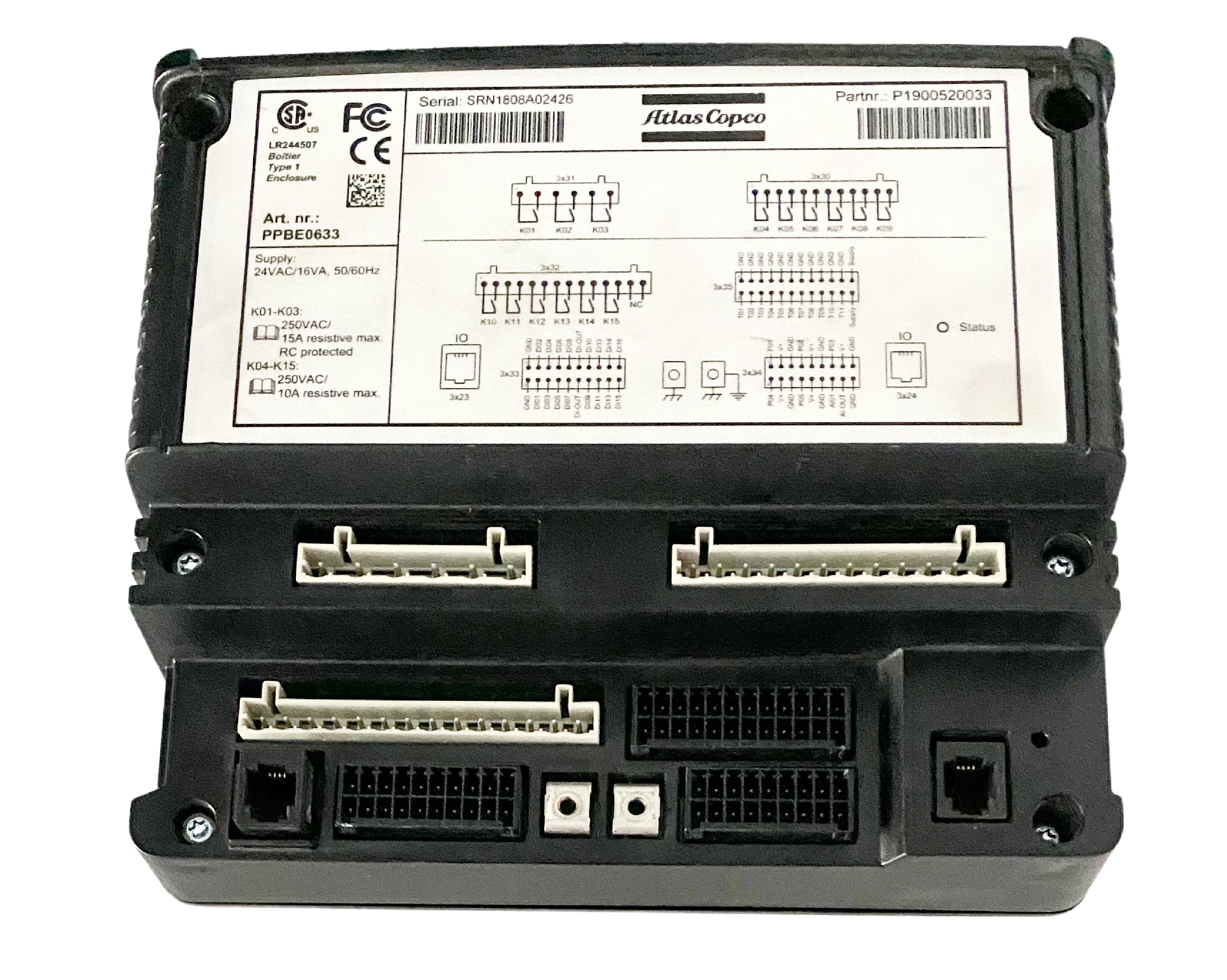 ATLAS COPCO 1900 5200 33 MK5 I/O2 MODULE P1900520033 - MEI 