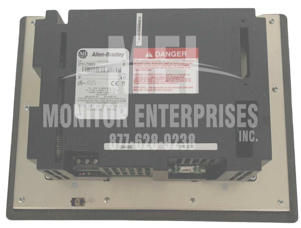 2711-T10C3 PANELVIEW 1000 ALLEN-BRADLEY 2711-T10C3 PANELVIEW 1000 COLOR COMPRESSOR TOUCHSCREEN