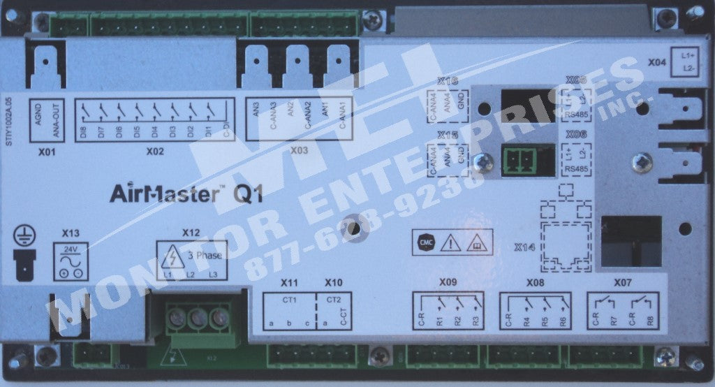 Y12QY02.00 QUINCY Modeltype: AirMaster Q1 Y12QY02.00 Air bus RS485 Optimized for Rotary Screw Compressor Controllers