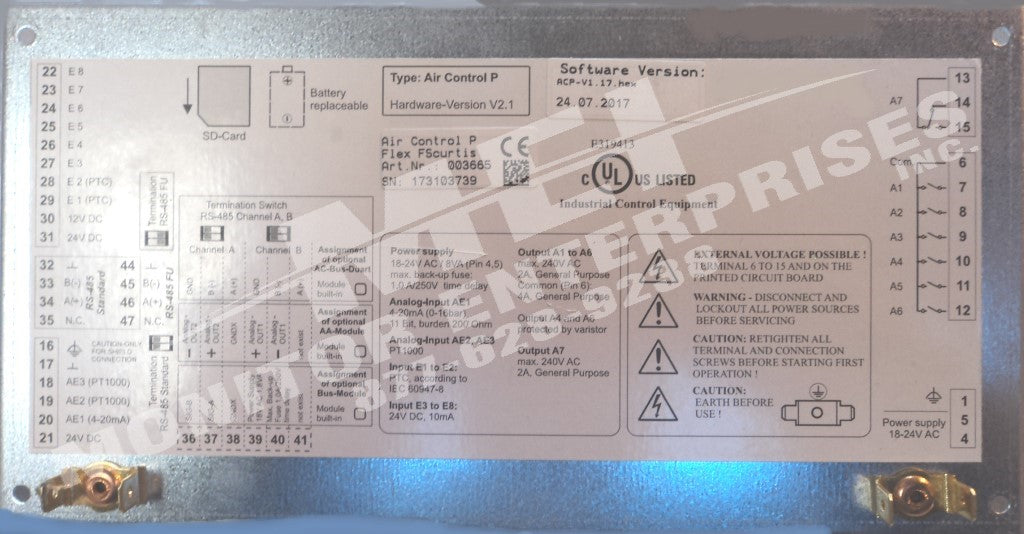 003665 FS CURTIS I Command TOUCH 003665 Compressor Controller