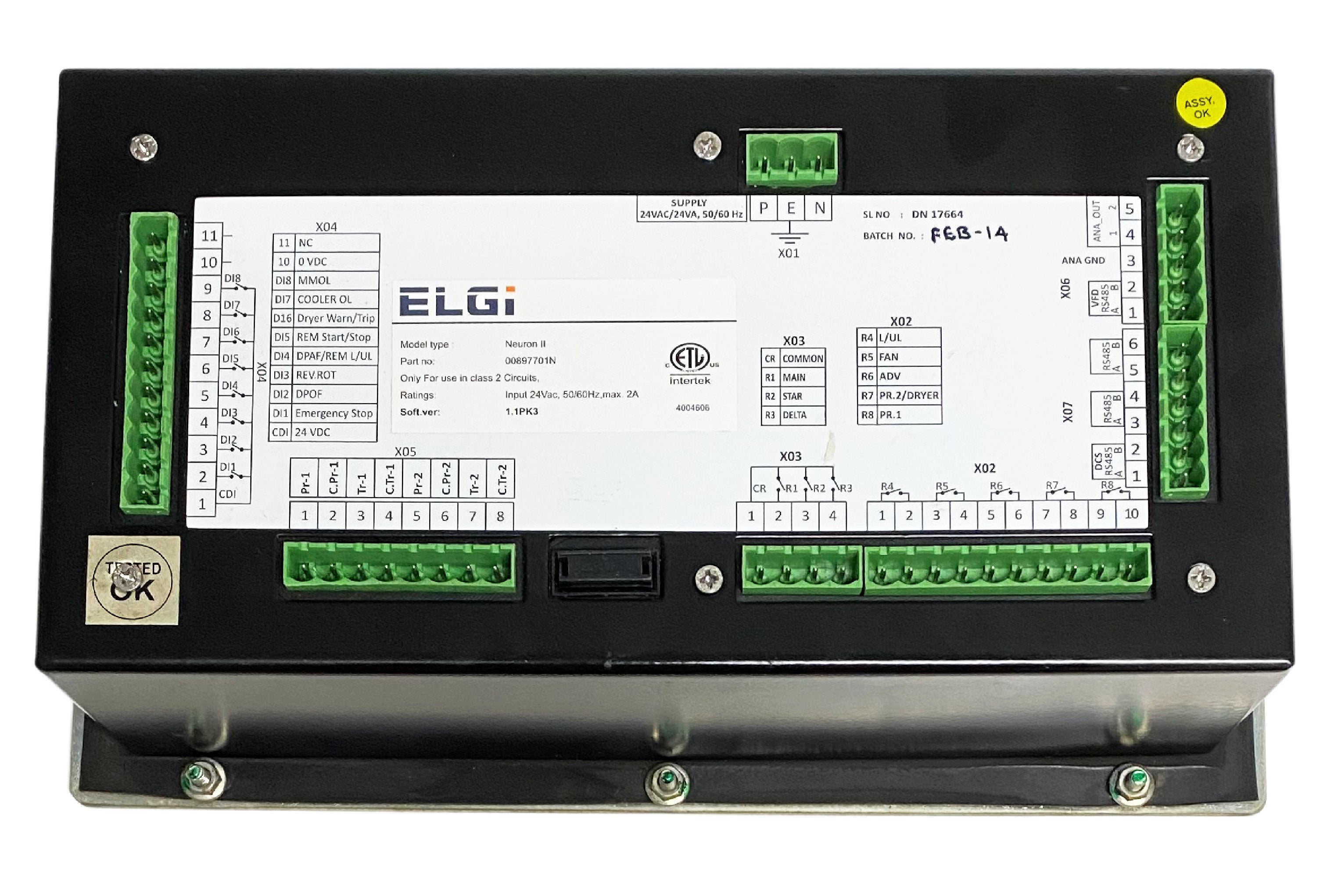 Elgi Neuron Controller ELGI NEURON II 00897701N COMPRESSOR CONTROLLER - MEI International