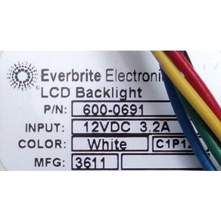 Everbrite 600-0691 M00785LP MCD OCS MENU DISPLAY (label)