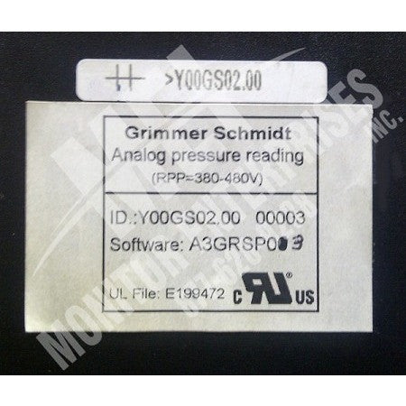 GSC-3 / Y00GS02.00 Grimmer Schmidt Air Compressor Controller (side)