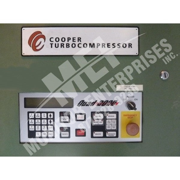 Cooper P1794915-0104 Quad 2000 Microprocessor Compressor Controller Front Panel