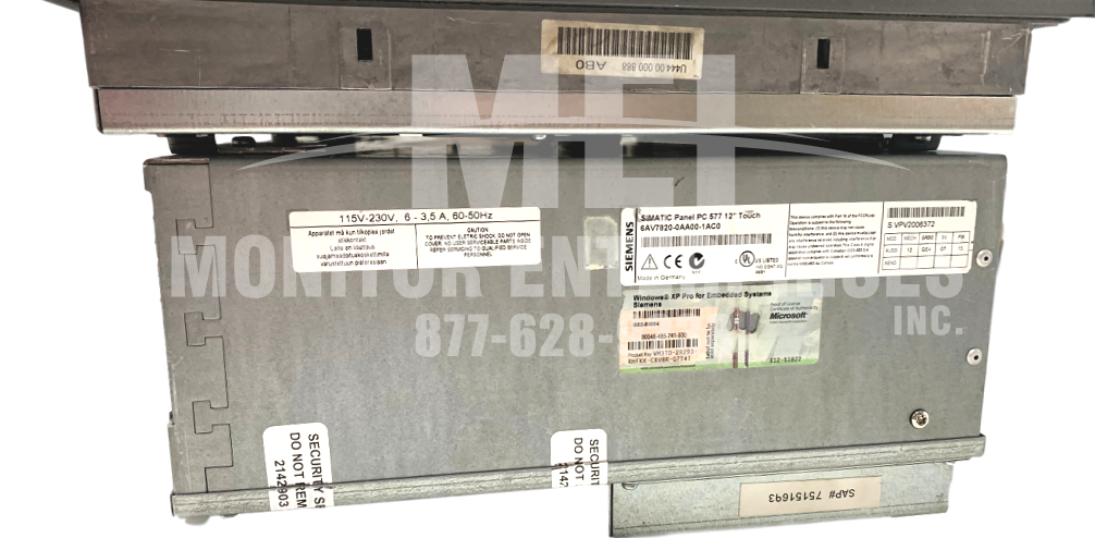SIEMENS QUINCY 6AV7820-0AA00-1AC0 SIEMENS QUINCY SIMATIC PANEL PC 577 COMPRESSOR CONTROLLER