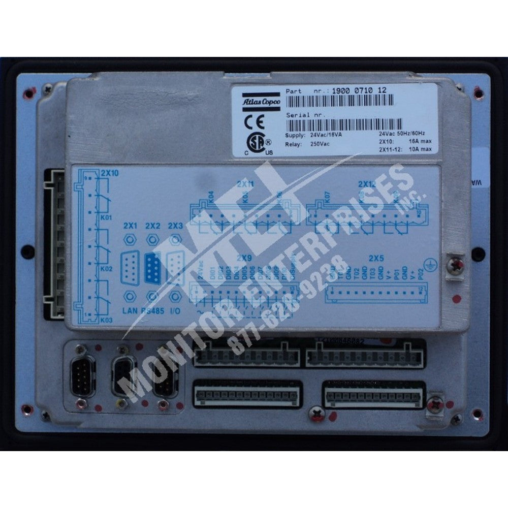Atlas Copco 1900 0710 12 Elektronikon II Compressor Controller (back)
