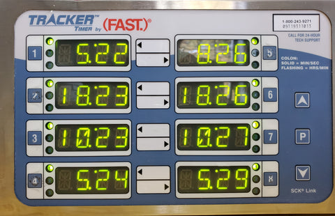 TRACKER II (FAST.) Model 42 (8 Displays) Multi-Display Timer 231-60159-05